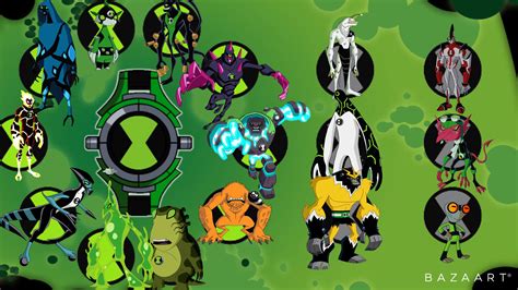 all omnitrix aliens